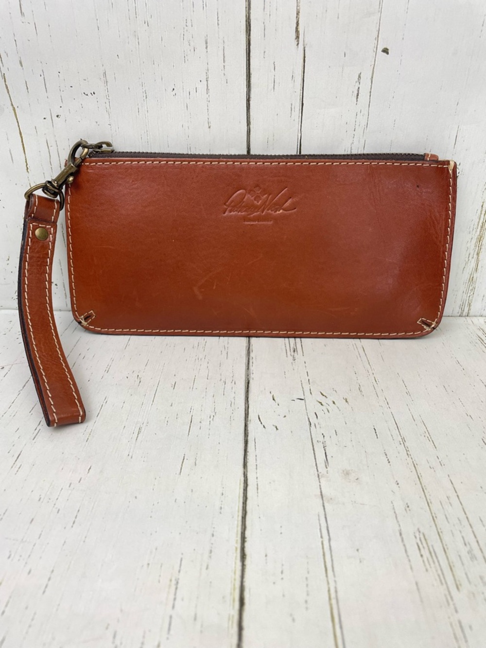 Patricia Nash Leather Wristlet Clutch Wallet